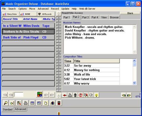 Music software solution template