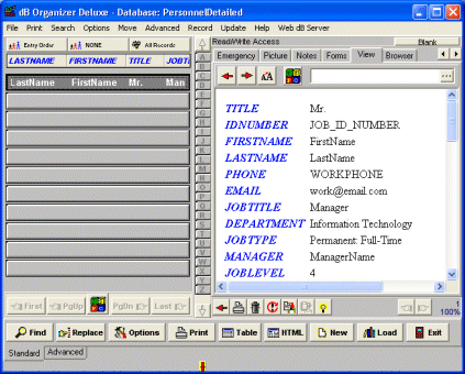 personnel software browser viewer