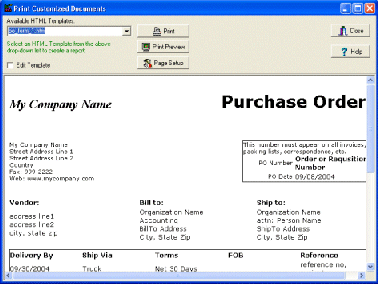 purchase order form 