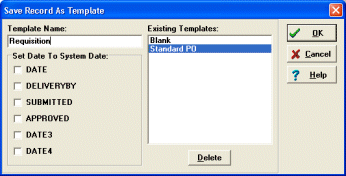 purchase order software new record template
