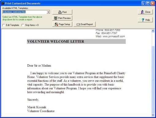 volunteer print letter