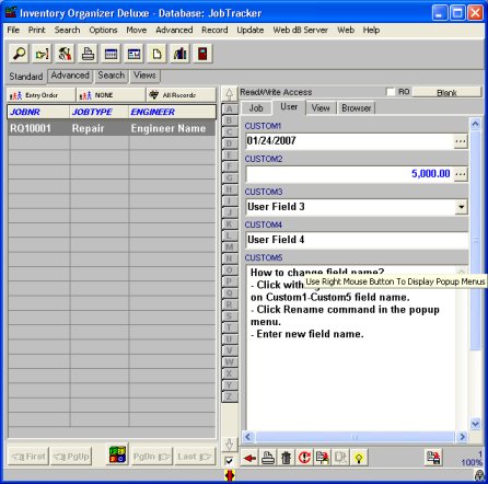 job list, job manager