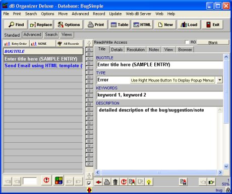 bug inventory software