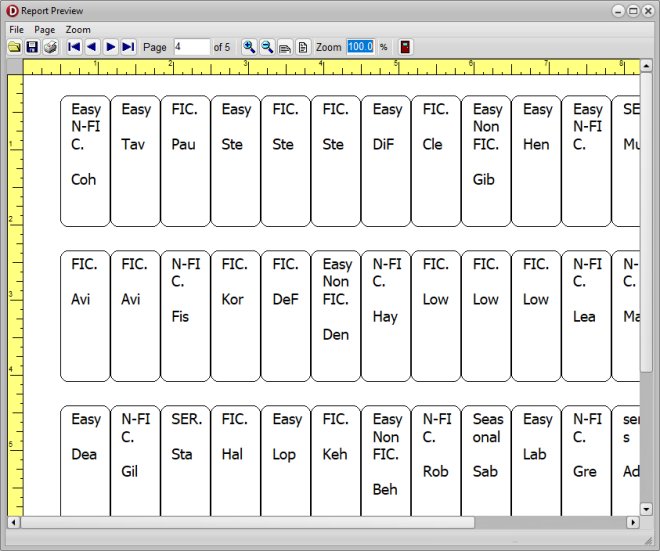 run sql, call number data field, spine labels