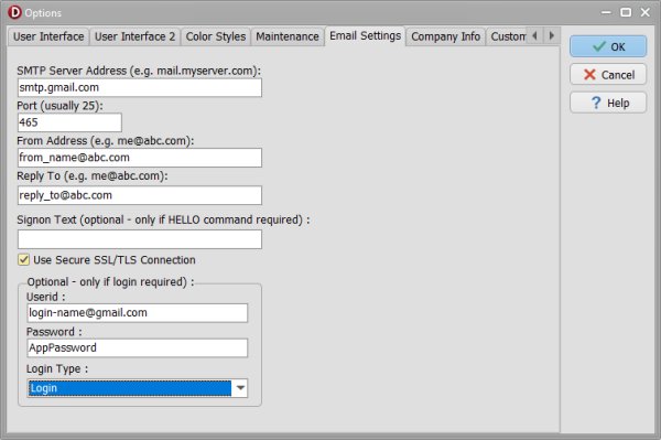 advantage, email settings for gmail