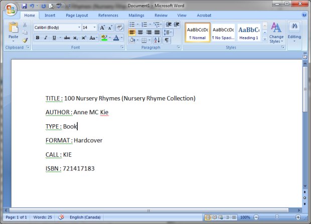 copy record into clipboard using template file, review in ms word