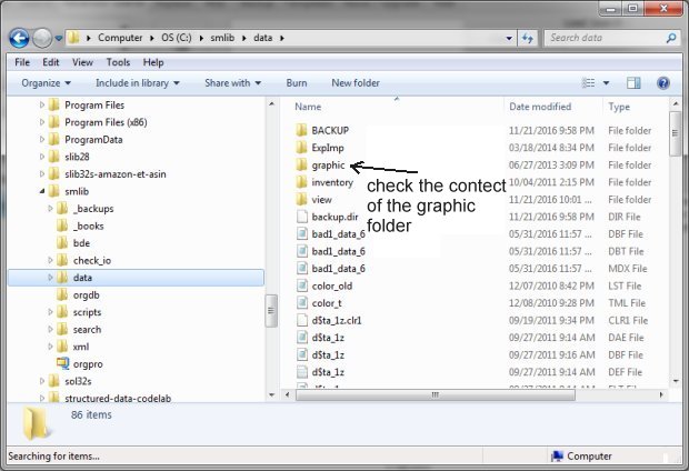 check the graphic folder, do not include if many images