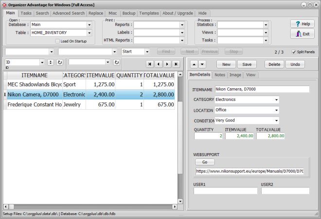 numeric field type, integer