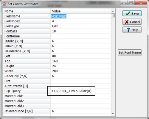 organizer, text and numeric as calculated fields, record modified date