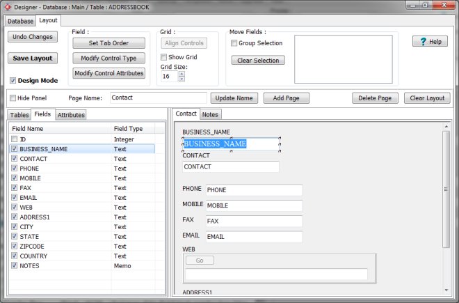 designer, layout panel, design mode