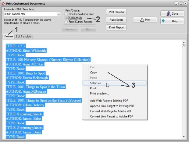 html export presentation