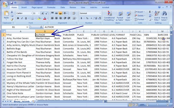 import sample, enter field names, mapping