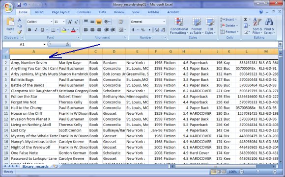 import sample, insert row