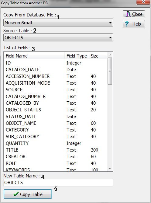 copy table, copy solution to another database