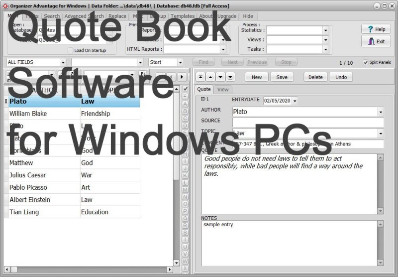 Quotes Header Software Quote Management Software for Windows | Quote Organizer Advantage