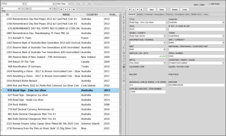 Coin Organizer Advantage software review by a coin enthusiast.