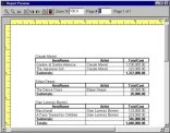 collectibles software, table report preview