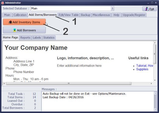 calibration management move to main catalog