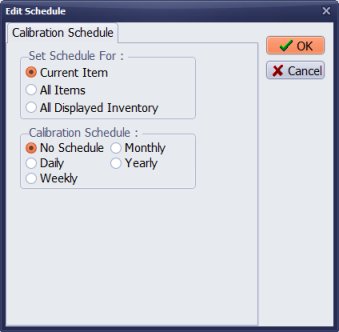 calibration scheduler