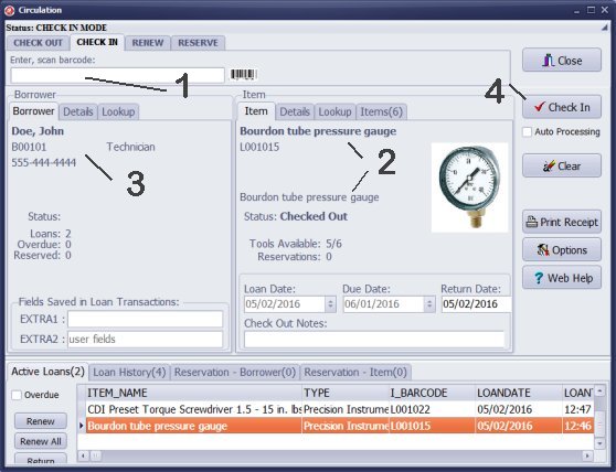 calibration manager process check in transactions