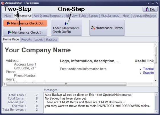 process maintenance transaction