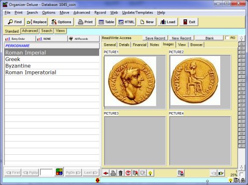 coin inventory software, ancient