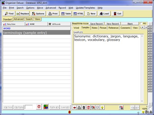 dictionary manager software solution detailed