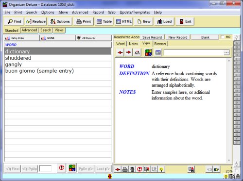 dictionary manager software solution simple