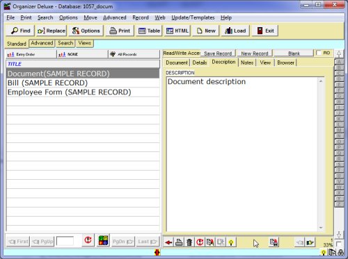 document inventory software, database