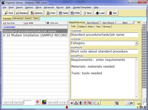 hardware kb manager, database