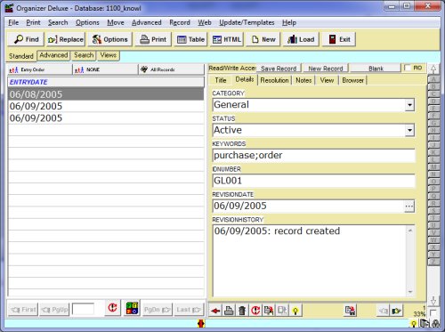 kb manager, database