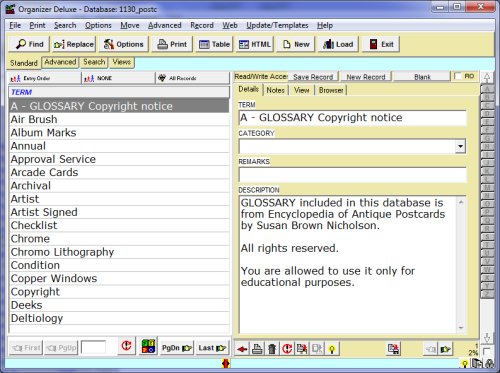 glossary manager, terminology database