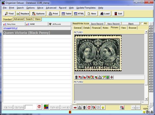 stamp inventory software, picture