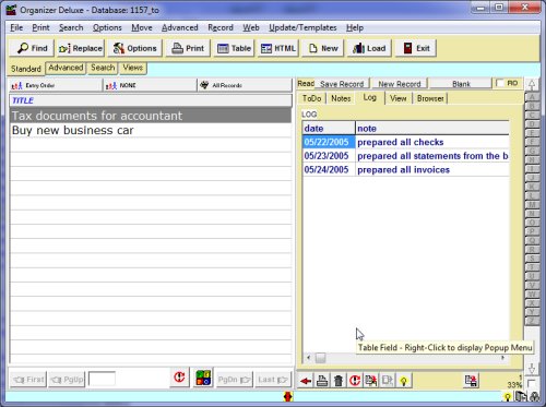 todo task manager, todo database