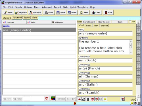 dictionary translation software database