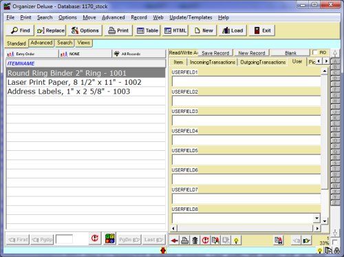 stockroom 1 inventory database template