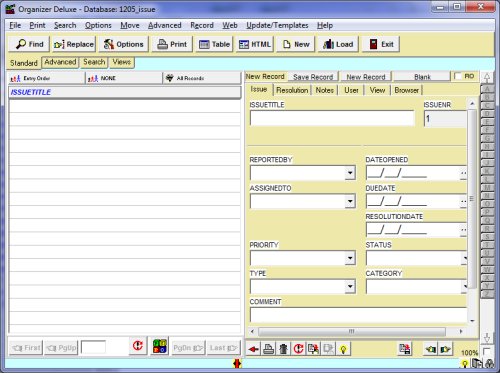 simple issue manager screen 2