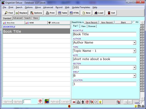 simple book inventory template