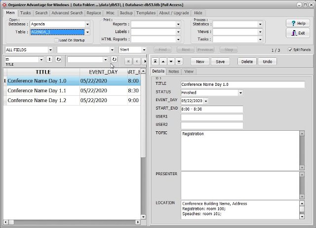 agenda software agenda tracking 1 database