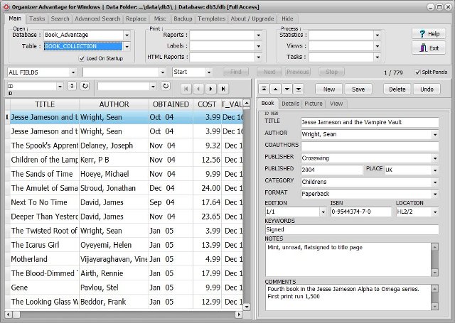 book software book inventory database