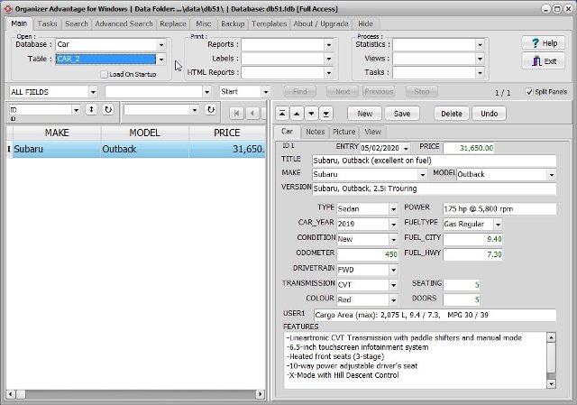 car catalog software car catalog 2 database