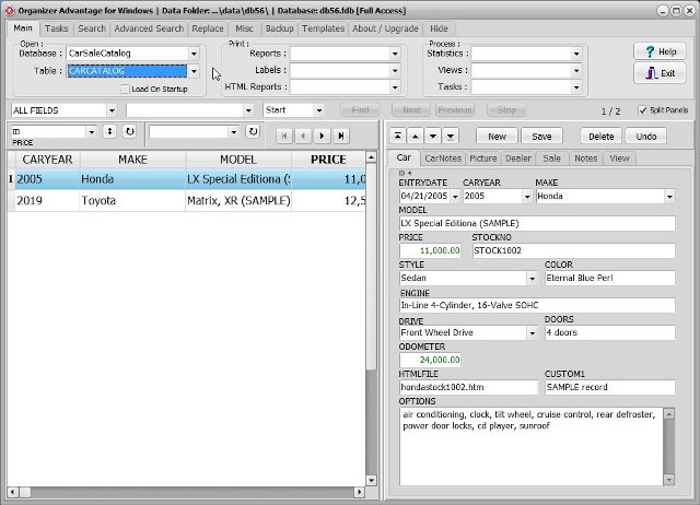 car sale catalog software car catalog database