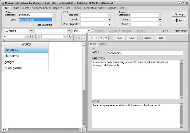 dictionary software dictionary 1 database