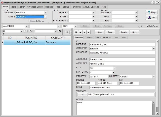 directory software directory business database