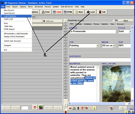 download database template step 4