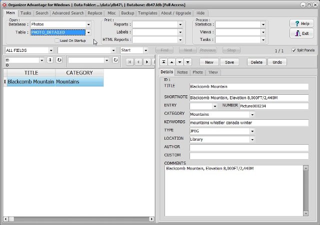 photos software photo detailed database