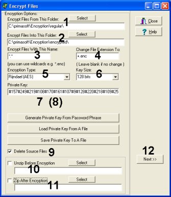 encryption options