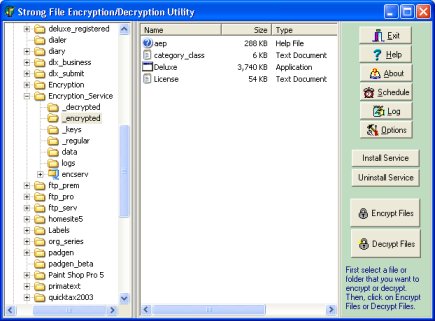 encryption software main window