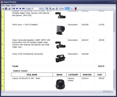 equipment value report