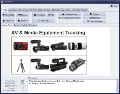 Audio Visual, Media Equipment Tracking with Handy Equipment/Tool